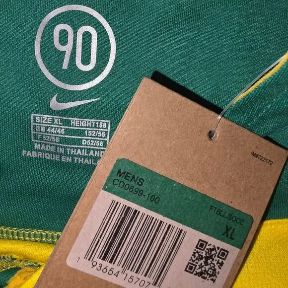 NWT Nike Brazil Total 90 Ronaldinho #10 Jersey XL Men's - Picture 3 of 3